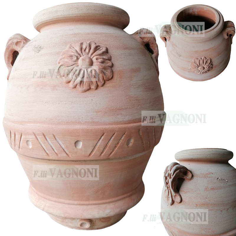 ANFORA ORCIO TOSCANO IN TERRACOTTA CM. 55